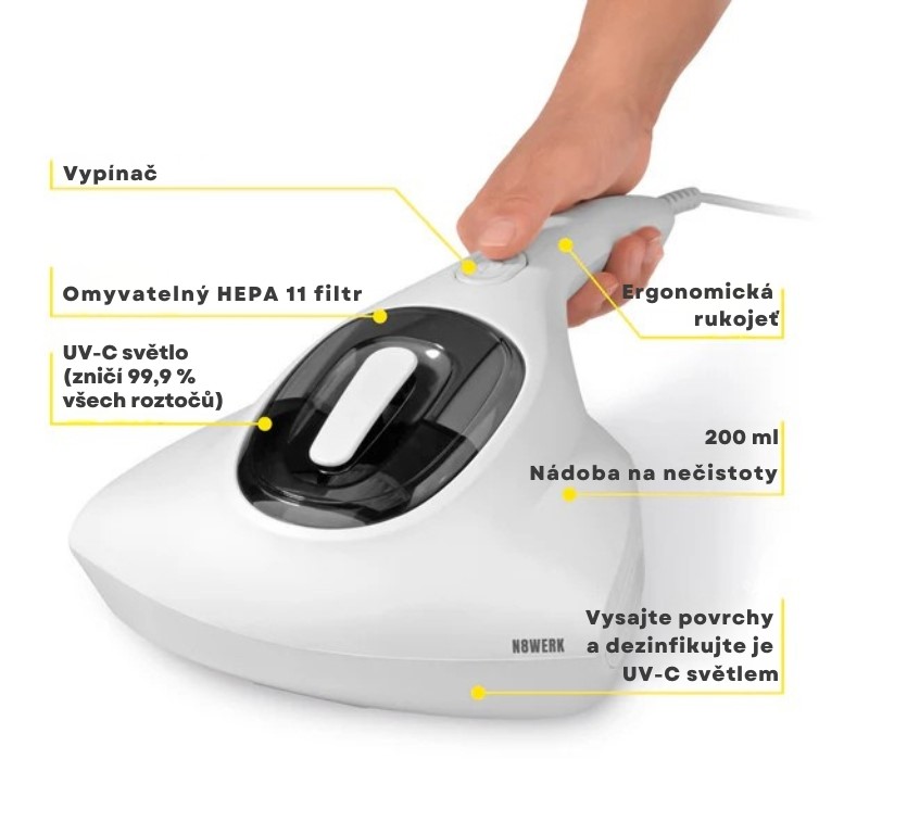 EasyMaxx Antibakteriální vysavač s UV-C 15176 Moonlight (1)